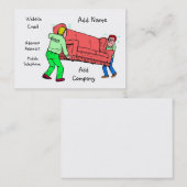 Ein kundengerechtes Urheber-Geschäft/eine Visitenkarte (Vorne/Hinten)