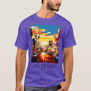 Ein Kunst-Reise-Print von Las Vegas Nevada USA 1 T-Shirt