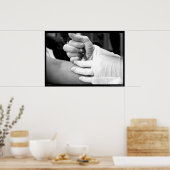 Ein Künstler am Arbeitsplatz Poster (Küche)