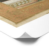 Ein Künstler, der das Innere eines Gartenpavilles  Poster (Ecke)
