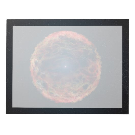 Ein Künstler Eindruck von Supernova 1993j. Notizblock (Vorderseite)