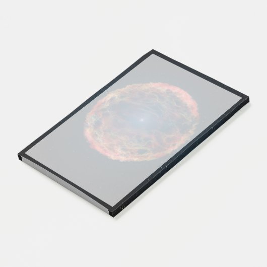 Ein Künstler Eindruck von Supernova 1993j. Post-it Klebezettel (angewinkelt)