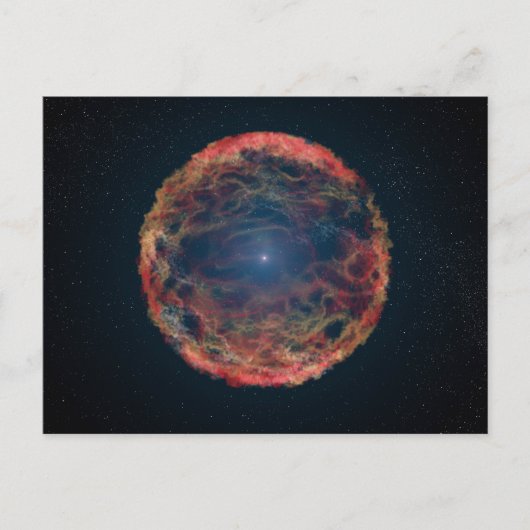 Ein Künstler Eindruck von Supernova 1993j. Postkarte (Vorderseite)