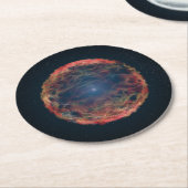 Ein Künstler Eindruck von Supernova 1993j. Runder Pappuntersetzer (Angewinkelt)