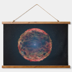 Ein Künstler Eindruck von Supernova 1993j. Wandteppich Mit Holzrahmen