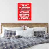 Ein Künstler ist... Leinwanddruck (Insitu (Schlafzimmer))