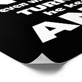 Ein Künstler ist... Poster (Ecke)