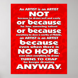 Ein Künstler ist... Poster