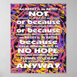 Ein Künstler ist... Poster