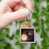 Ein Künstlerabdruck 2 Schlüsselanhänger (Hand)