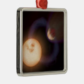 Ein Künstlerabdruck 2 Silbernes Ornament (Rechts)