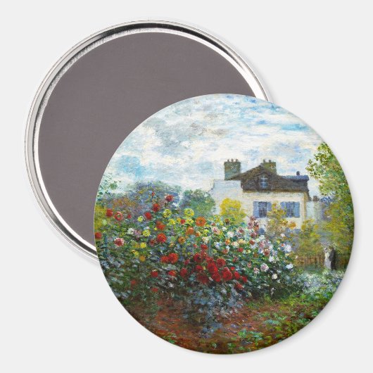 Ein Künstlergartenmagazin Magnet (Vorderseite/Rückseite)