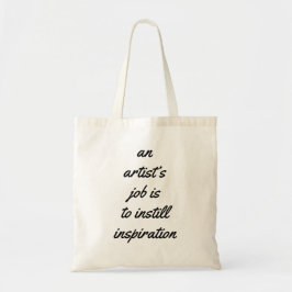 Ein künstlerischer Job-Tote-Tasche Tragetasche