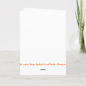 Ein künstlerischer Steinbock-Gruß Karte (Rückseite)