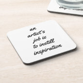 Ein künstlerischer Untersetzer aus hartem Kunststo (Linke Seite)