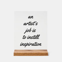 Ein künstlerisches Akryllisches Zeichen