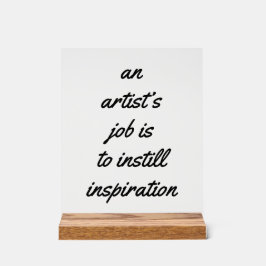 Ein künstlerisches Akryllisches Zeichen Acrylschild