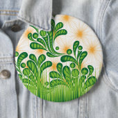 Ein künstlerisches Muster in Grün und Gold, das ei Button (Beispiel)