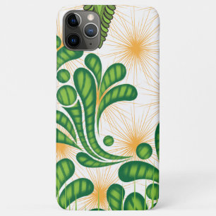 Ein künstlerisches Muster in Grün und Gold, das ei Case-Mate iPhone Hülle