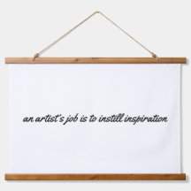 Ein Künstlerjob, der die Wandteppiche überzogen ha