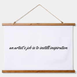 Ein Künstlerjob, der die Wandteppiche überzogen ha