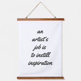 Ein Künstlerjob, der die Wandteppiche überzogen ha