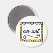 Ein Kunstmagnet Magnet (Vorderseite/Rückseite)