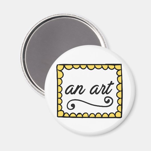 Ein Kunstmagnet Magnet (Vorderseite/Rückseite)