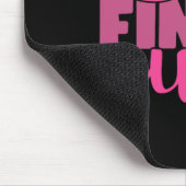 Ein kuratives Brustkrebsbewusstsein Mousepad (Ecke)