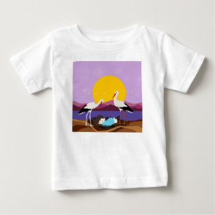 Ein Kurier, der ein Baby adoptiert hat T-shirt
