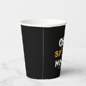 Ein kurioses Halloween-Mama, das Familiengewohnhei Pappbecher (Rechts)