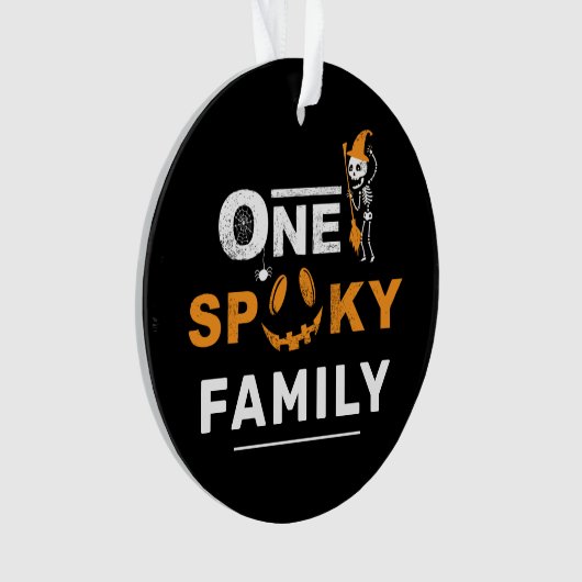 Ein kurioses Halloween-Matching-Familienkostüm Ornament (Vorderseite)