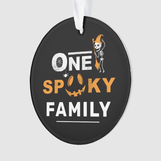 Ein kurioses Halloween-Matching-Familienkostüm Ornament (Vorderseite)