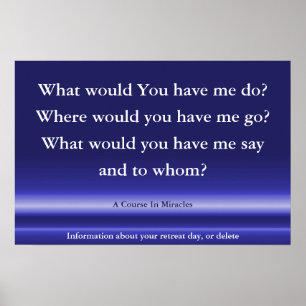 Ein Kurs in Wunder Poster, Spirituelle Zitat Kunst Poster