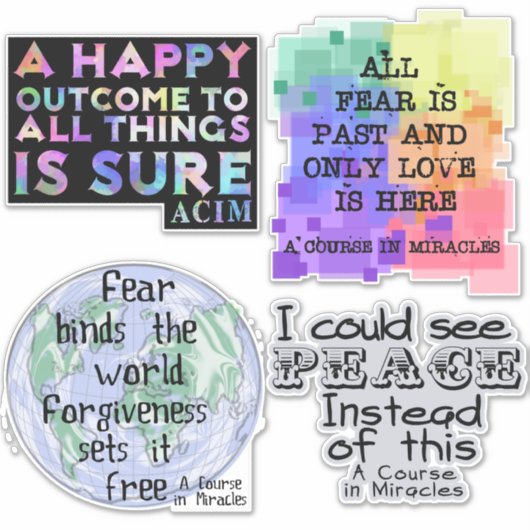 Ein Kurs in Wunder Set 2 Aufkleber (Vorderseite)