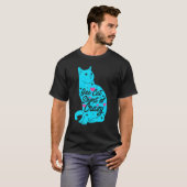 Ein Kurze verrückter, grafischer Katzen-Besitzer H T-Shirt (Vorne ganz)