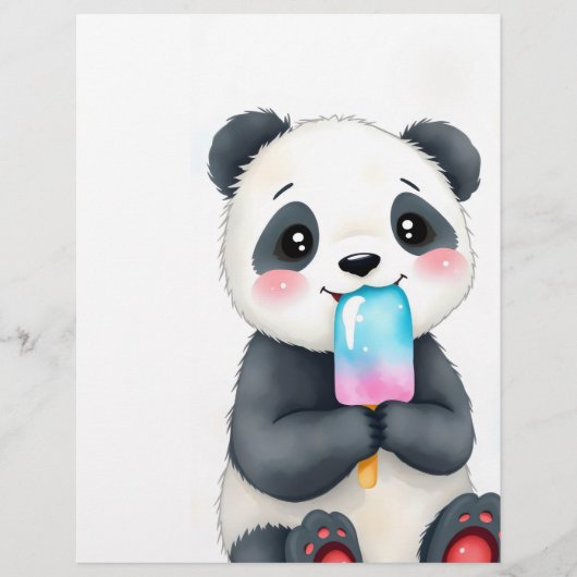 ein kuscheliger Panda Flyer (Vorne)