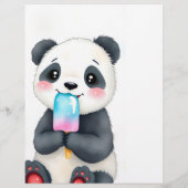 ein kuscheliger Panda Flyer (Hinten)