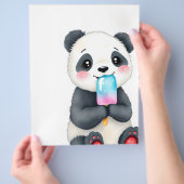 ein kuscheliger Panda Flyer (Hand)