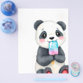 ein kuscheliger Panda Flyer (Einzeln)