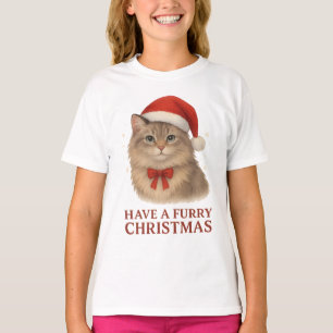 Ein kuscheliges Weihnachten süße Santa Sibirische  T-Shirt