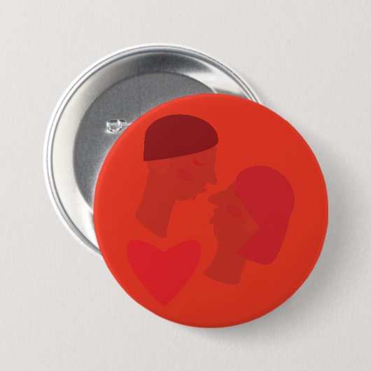 Ein Kuss Button (Vorne & Hinten)