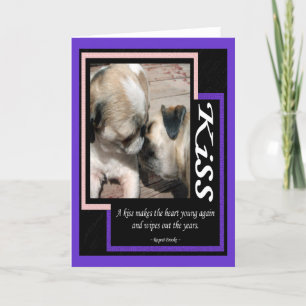 Ein Kuss... Grußkarte Karte