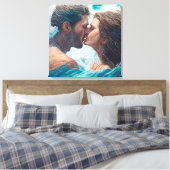 Ein Kuss in den Wellen Leinwanddruck (Insitu (Schlafzimmer))