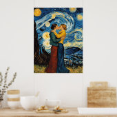 Ein Kuss in der frühen Nacht Poster (Küche)