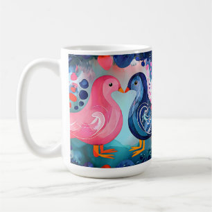 "Ein Kuss in Feathers" Glücklicher Valentinstag Kaffeetasse
