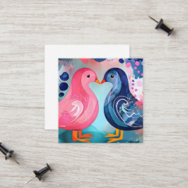 "Ein Kuss in Feathers" Glücklicher Valentinstag Telefonnummerkarte