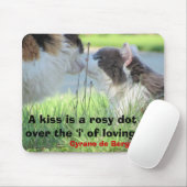 Ein Kuss ist das "i" der Liebe Mousepad (Mit Mouse)