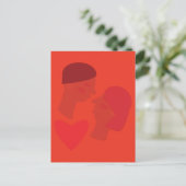 Ein Kuss Postkarte (Stehend Vorderseite)