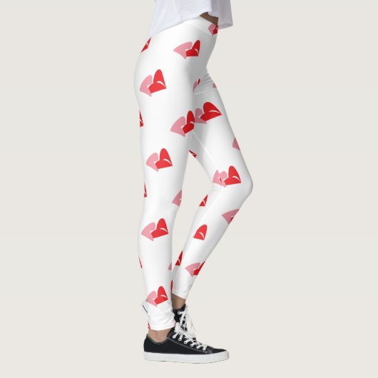 Ein Kuss verbindet zwei Herzen miteinander Leggings (Rechts)